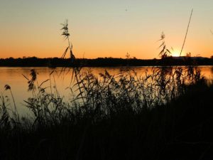 Sunset over Clarence River at Grafton