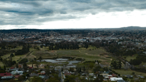 View over Goulburn from Rocky Hill